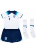 England Luke Shaw #3 Babyklær Hjemme Fotballdrakt til barn VM 2022 Korte ermer (+ Korte bukser)